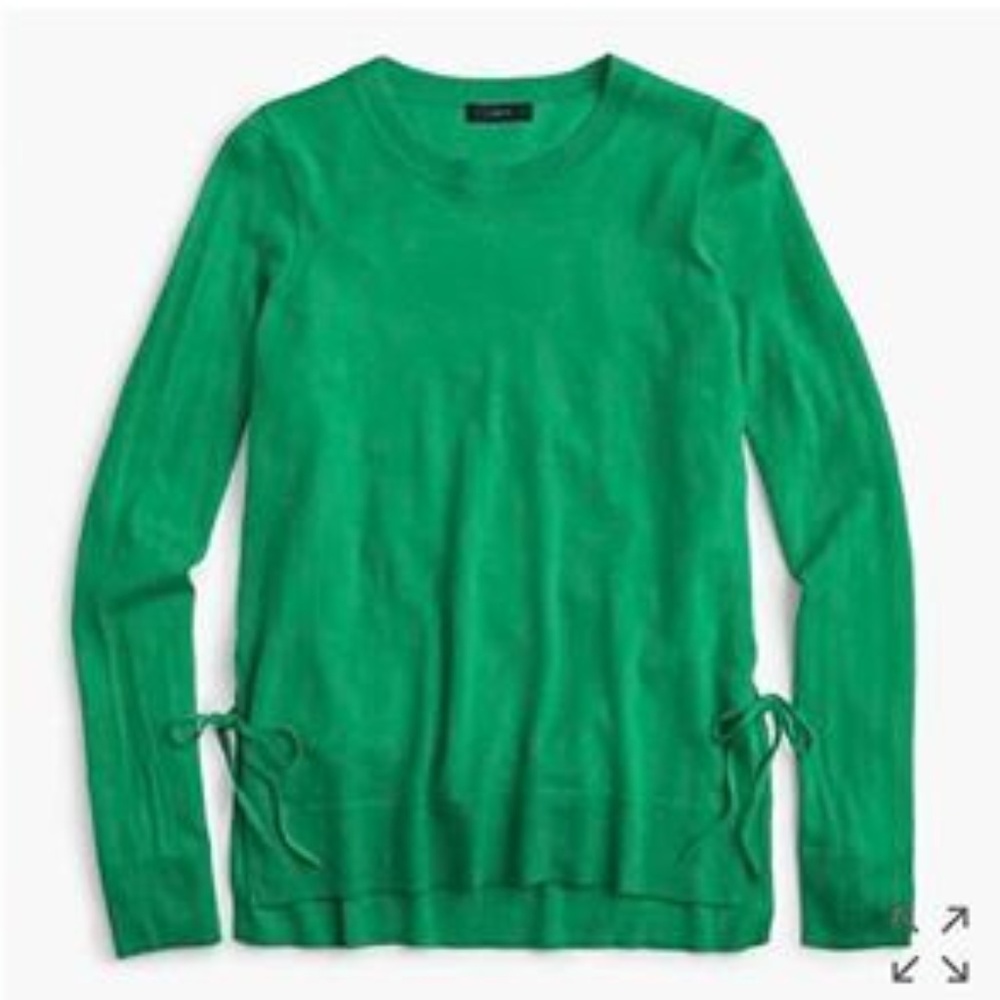 J.Crew Side-slit sweater with ties